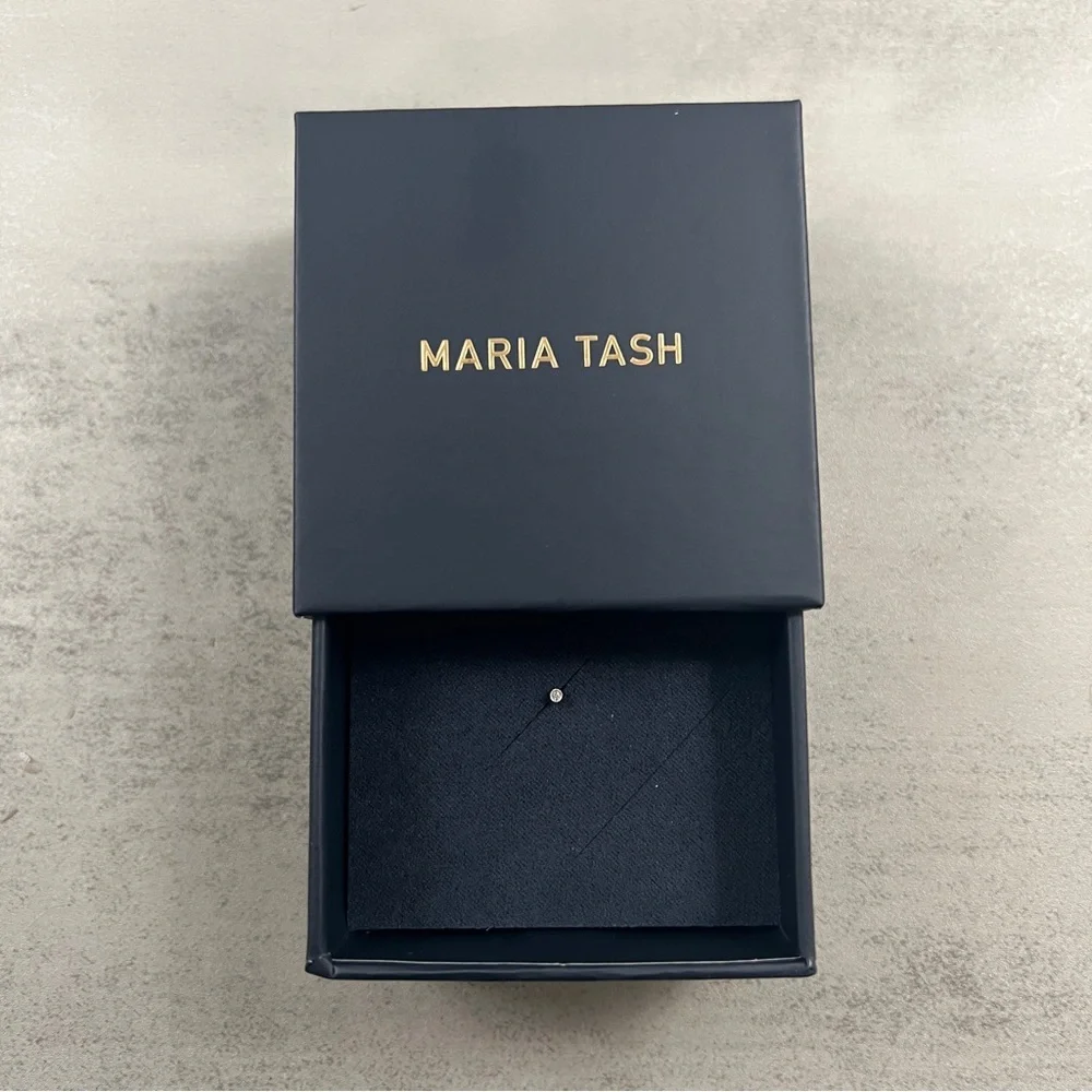 LOWEST! Maria Tash Scalloped Diamond Threaded Stud - Picture 7 of 9